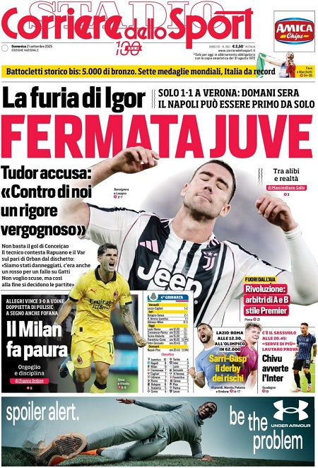 photo_5_2025-09-21_11-39-06 کوریره دلو اسپورت - 21 سپتامبر 2025