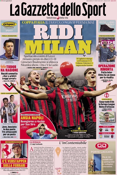 گاتزتا دلو اسپورت - 24 سپتامبر 2025