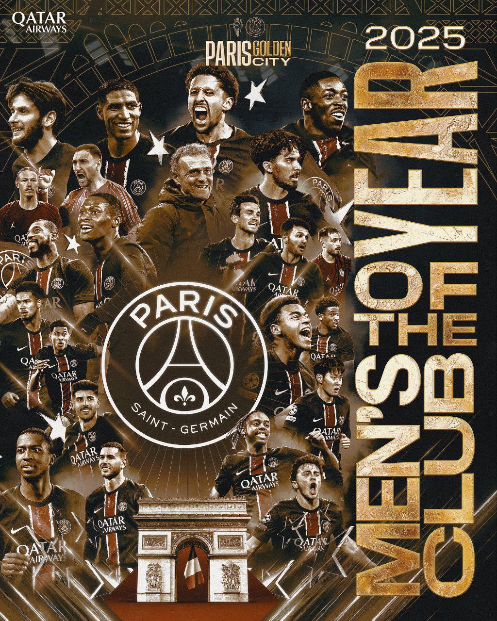 پاری سن ژرمن بهترین باشگاه سال 2025