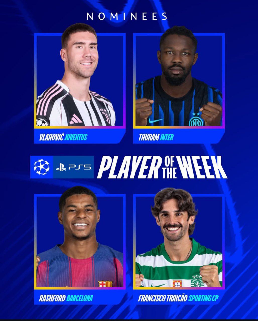 نامزدهای بهترین بازیکن هفته اول لیگ قهرمانان اروپا