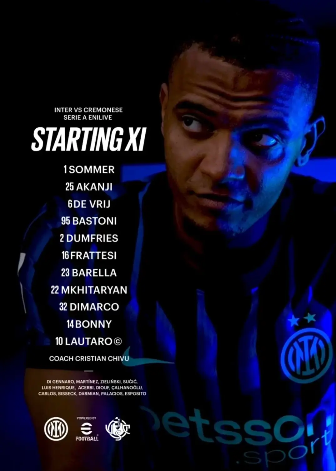 1-22 ترکیب اینتر مقابل کرمونزه