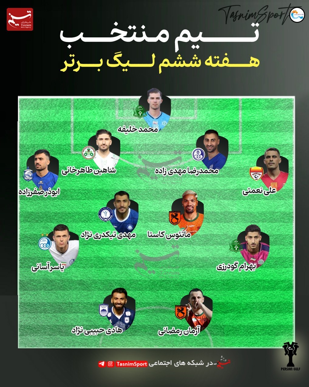 تیم فوتبال پرسپولیس , استقلال , تیم فوتبال سپاهان اصفهان , تیم فوتبال تراکتور تبریز ,