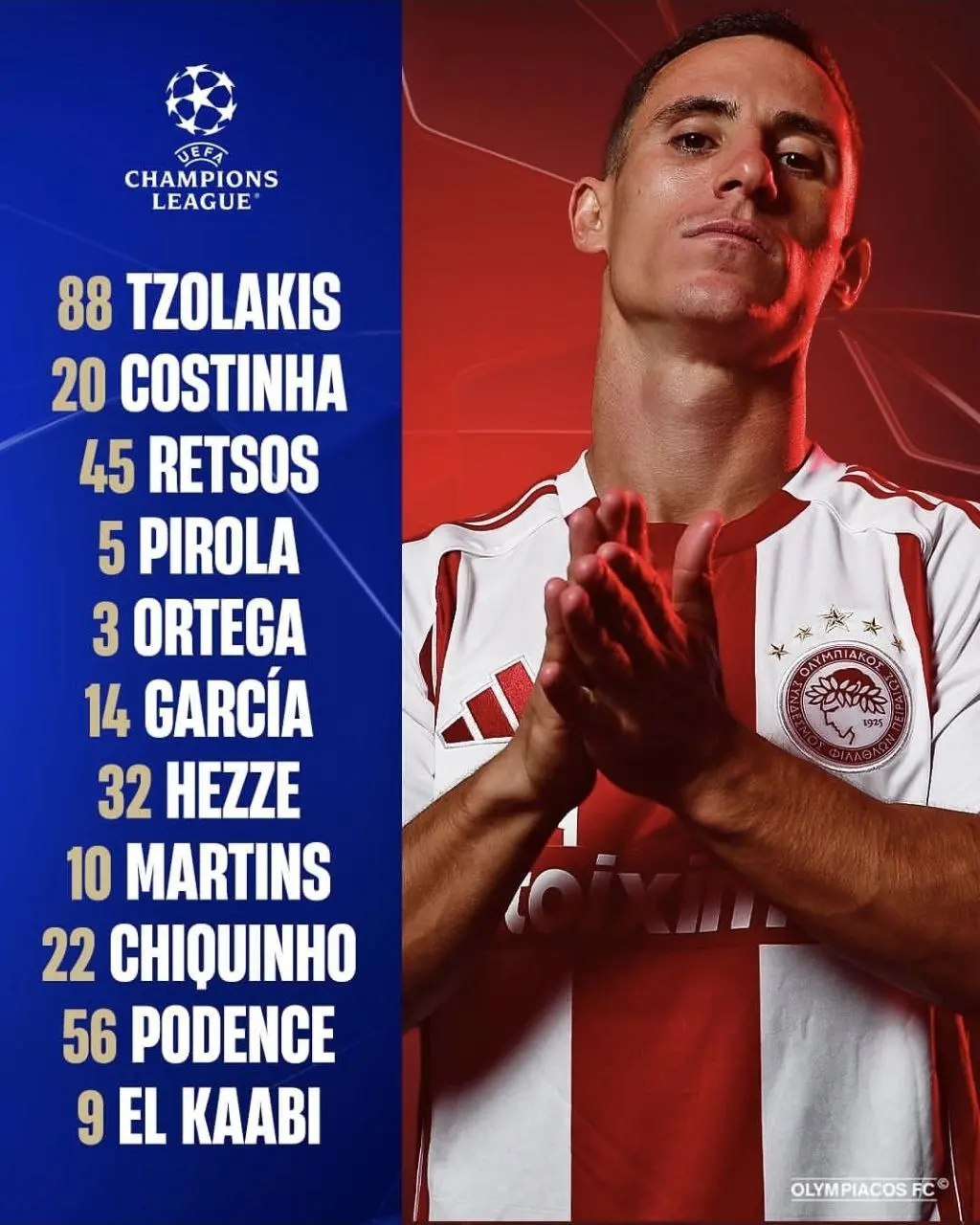 اعلام ترکیب المپیاکوس مقابل بارسلونا/ طارمی روی نیمکت