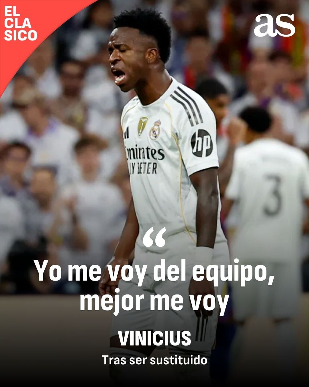 از کوره در رفتن شدید وینیسیوس و فحش‌های او به آلونسو در جریان ال کلاسیکو