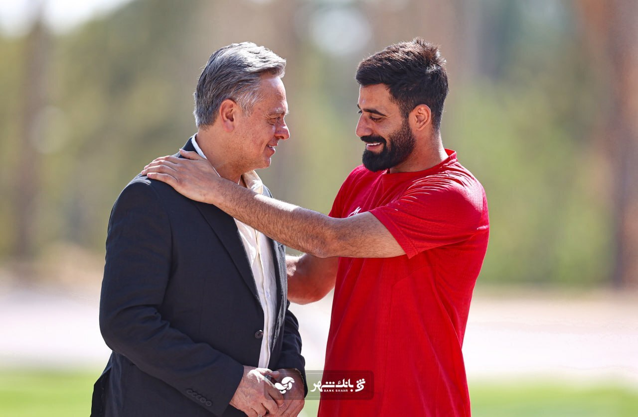 دیدار هاشمیان و مالدینی در تمرین پرسپولیس