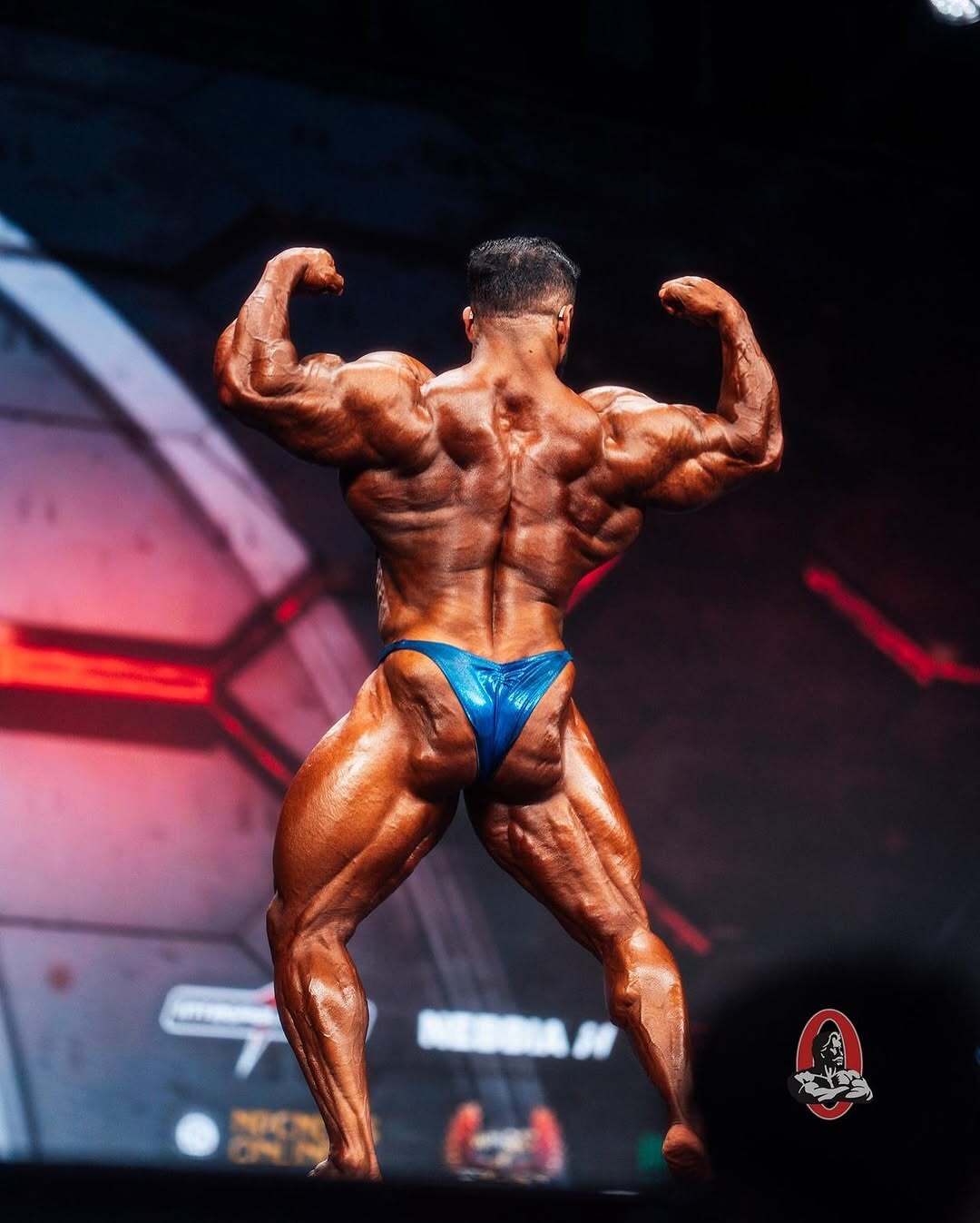 تصاویر رسمی هادی چوپان روی استیج مسترالمپیا تصاویر رسمی هادی چوپان روی استیج مسترالمپیا