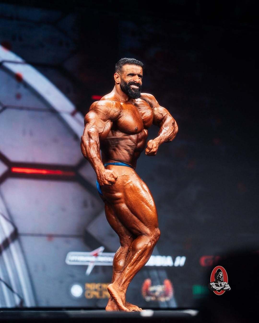 تصاویر رسمی هادی چوپان روی استیج مسترالمپیا تصاویر رسمی هادی چوپان روی استیج مسترالمپیا