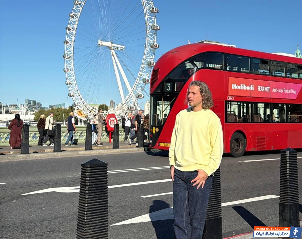 تصاویر منتشرشده از اشپیتیم آرفی بازیکن پیشین پرسپولیس در لندن پایتخت انگلیس