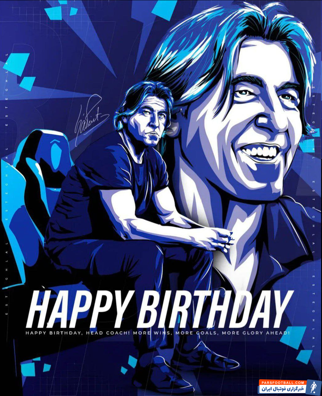 باشگاه استقلال تولد ۵۳ سالگی ریکاردو ساپینتو را با انتشار پوستری اختصاصی تبریک گفت