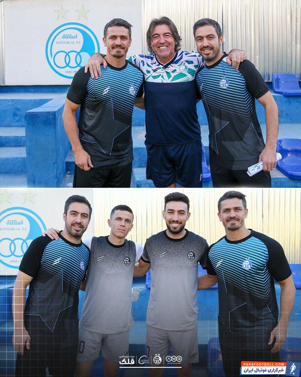 وریا غفوری در تمرین عصر سه شنبه استقلال حاضر و به عنوان عضو کادرفنی معارفه شد