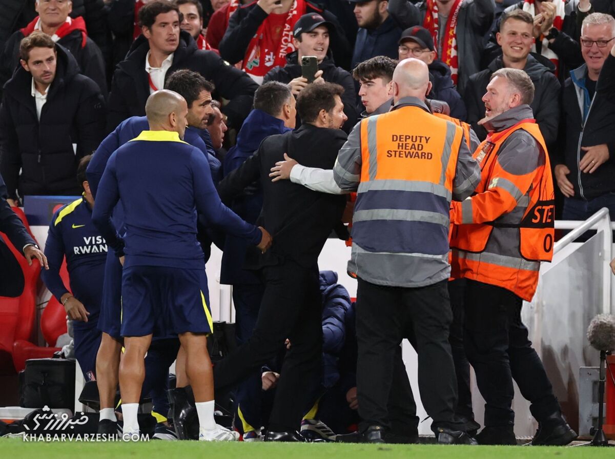 404482 جنجال دیگو سیمئونه در دیدار اتلتیکومادرید مقابل لیورپول