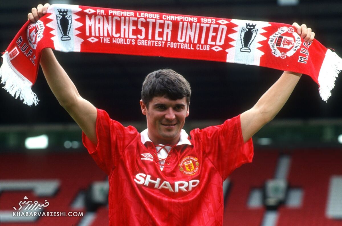 406284 رونمایی از روین کین در منچستریونایتد در تاریخ 19 جولای 1993