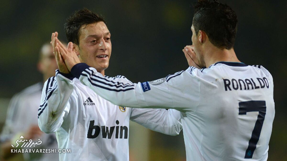 مسوت اوزیل و کریستیانو رونالدو در رئال مادرید