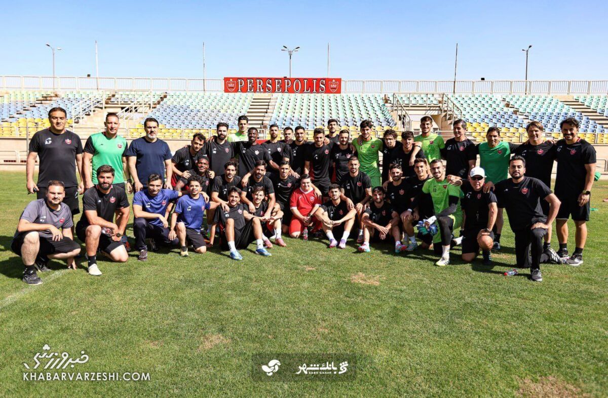 استقبال گرم پرسپولیسی‌ها از مهمان ویژه در تمرین امروز +عکس