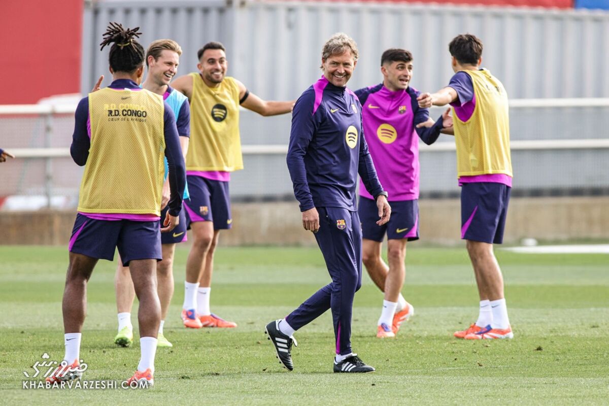 409203 مارکوس سورگ در تمرین بارسلونا