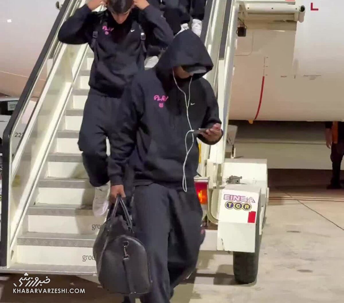 مارکوس رشفورد در حال تماشای بازی منچستریونایتد و برایتون