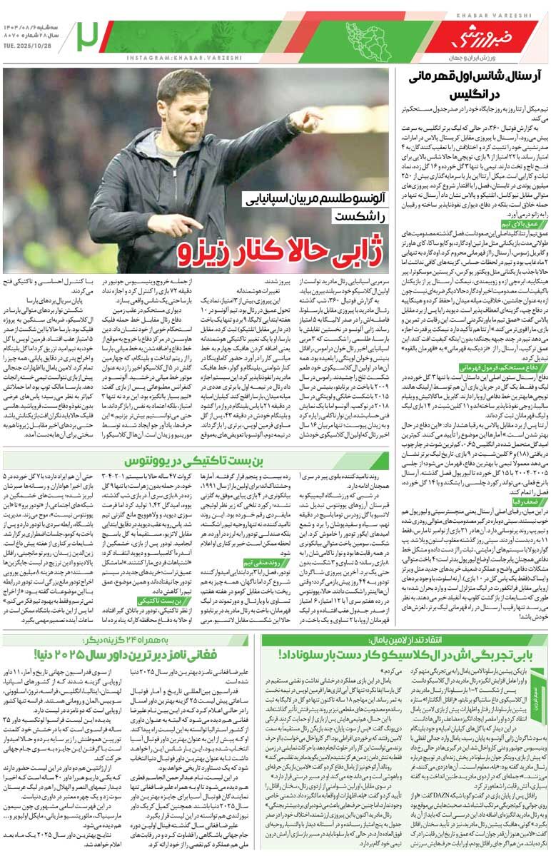 409641 کریم باقری، موقتترین مربی دنیا/ روزنامه خبرورزشی را رایگان بخوانید