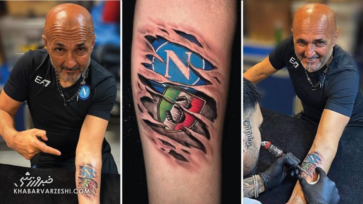 تتوی ناپولی روی ساعد لوچانو اسپالتی