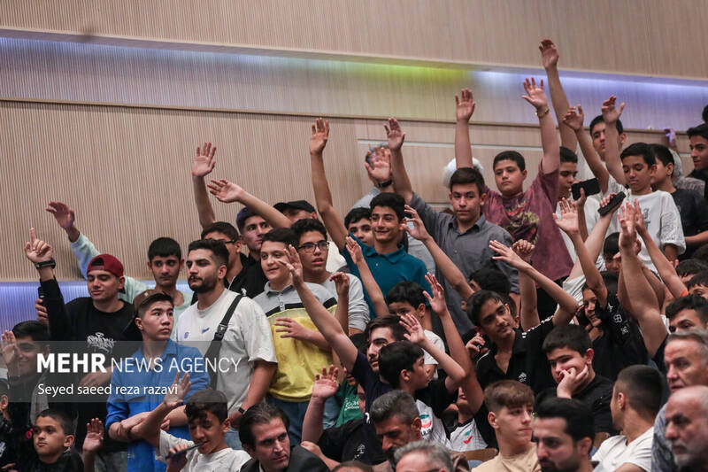 4518766 مراسم تجلیل از قهرمانان تیم ملی کشتی جمهوری اسلامی ایران