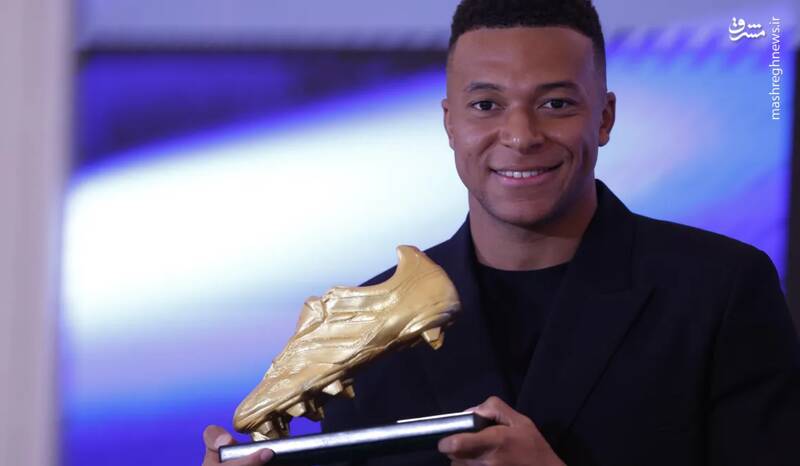 4528349 امباپه کفش طلا پوشید+ عکس