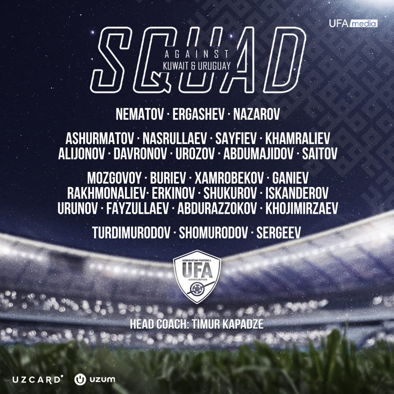 لیست تیم ملی فوتبال ازبکستان اعلام شد؛ غیبت وینگر استقلال