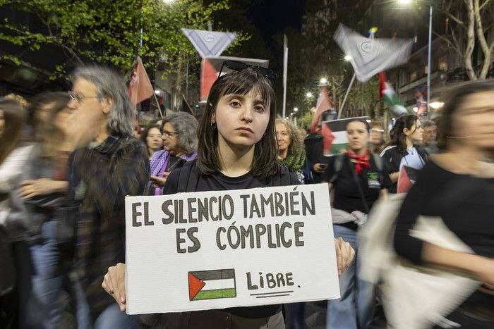 تظاهرات حمایت از فلسطین در اروگوئه+ عکس