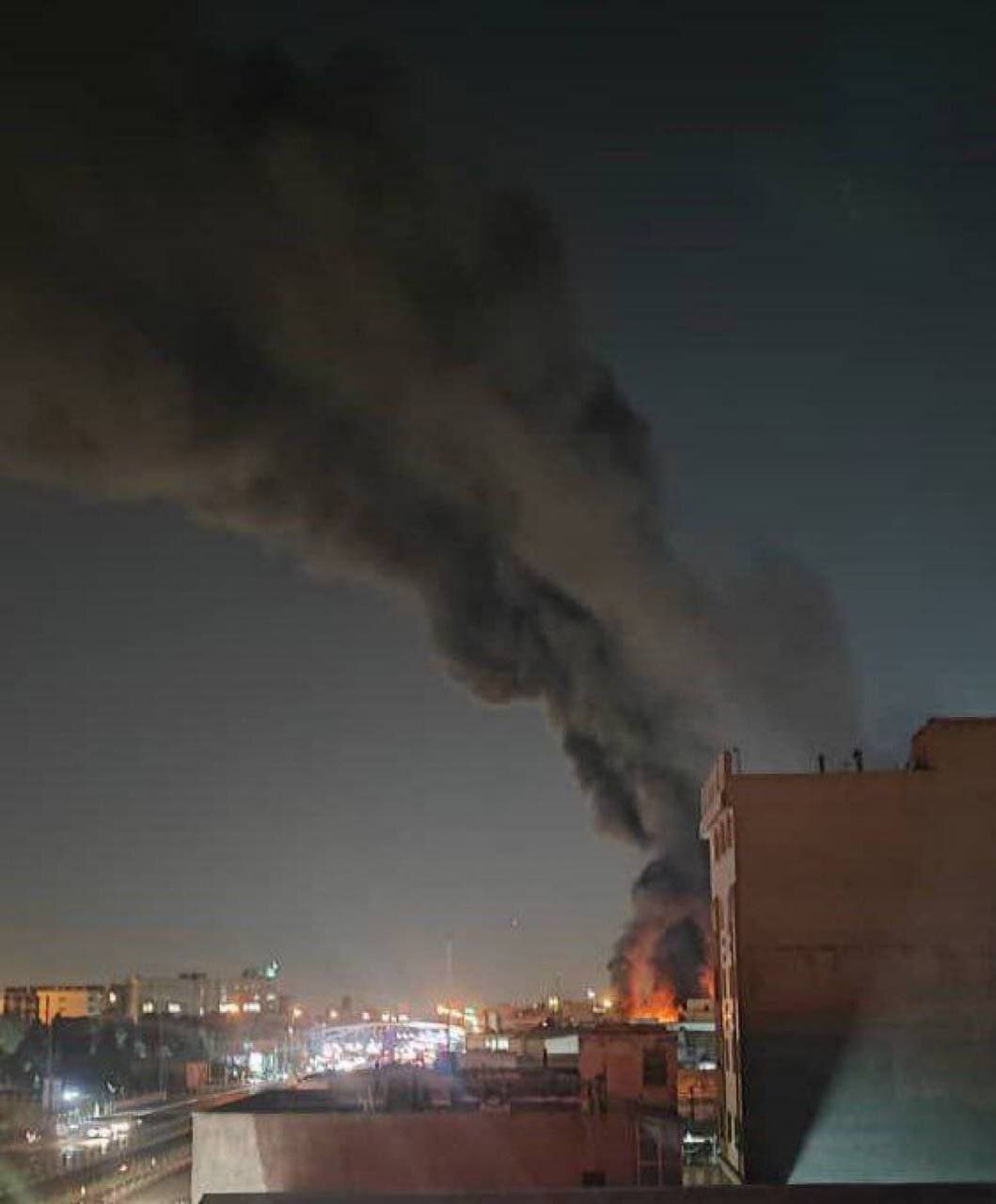 5719861 علت آتشسوزی امشب در محدوده شرق تهران چه بود؟