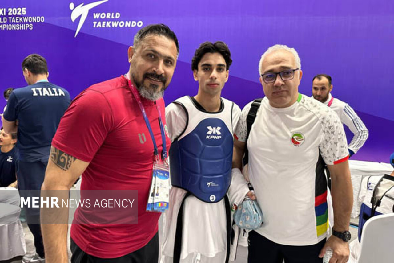 5747219 پیروزی ارزشمند زندی برابر قهرمان تکواندو جهان/ «اساسه» هم حذف شد