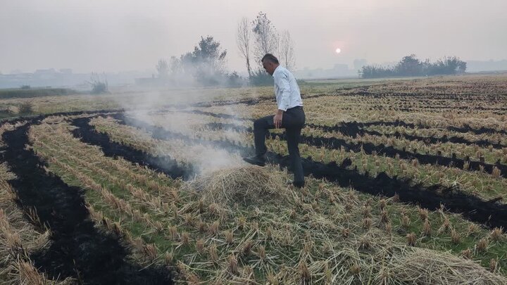 5748904 بحران زیستمحیطی در بابل؛ دود کاه به چشم آسمان می رود