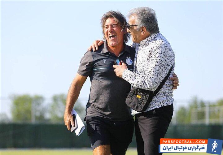 بازیکنان استقلال تولد ریکاردو ساپینتو را در تمرین جشن گرفتند