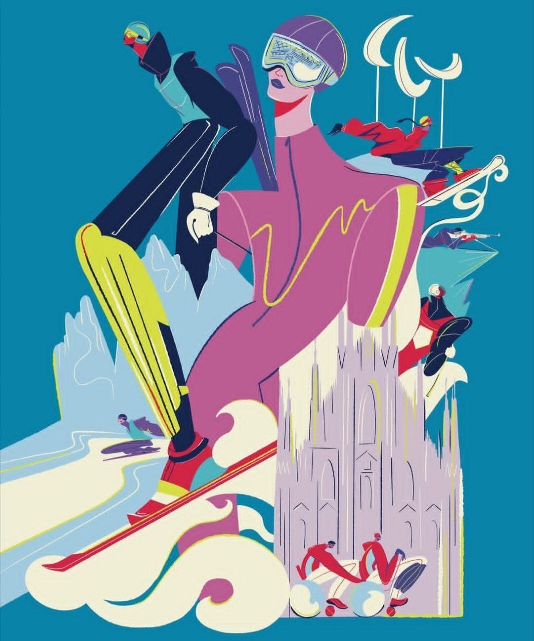 از پوستر‌های رسمی بازی‌های المپیک و پارالمپیک زمستانی میلان و کورتینا ۲۰۲۶ رونمایی شد