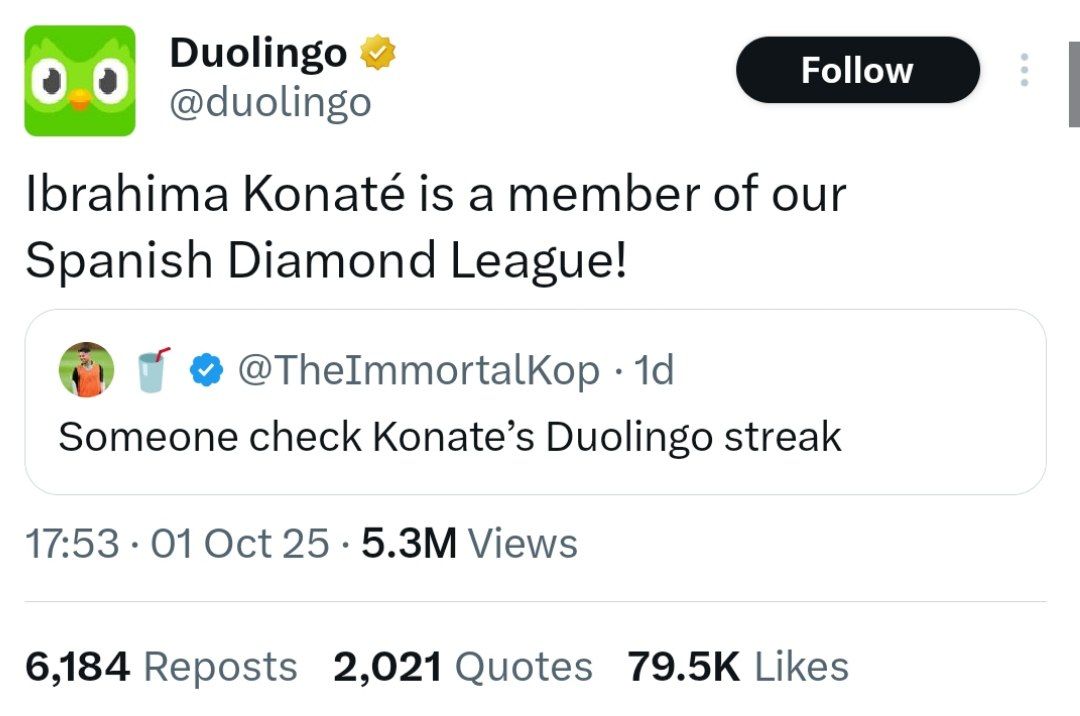 توییت دوئولینگو