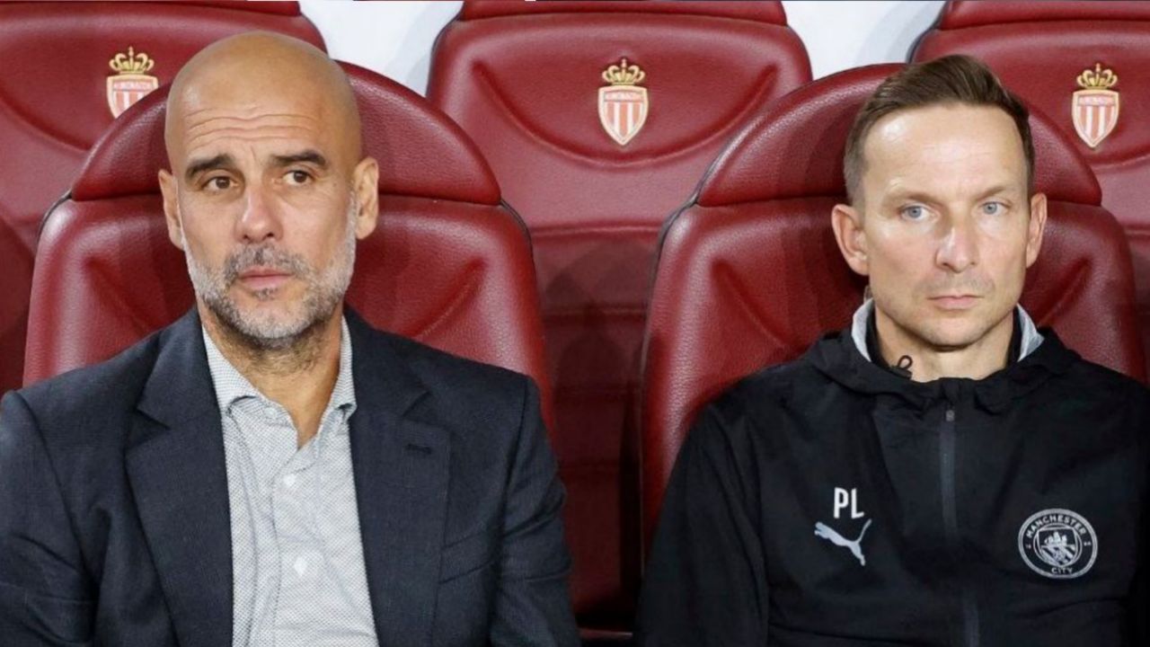 کارلوس پلانچارت در کنار پپ گواردیولا 