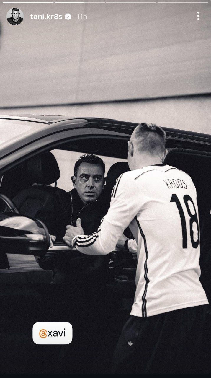 یکی از سنگین ترین قاب‌های فوتبالی با حضور ژاوی و تونی کروس