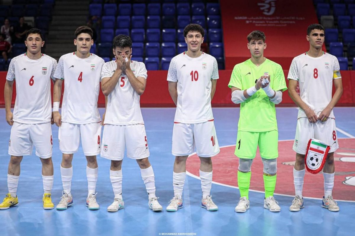 عکس از بازیکنان ایران در فینال بازی‌های آسیایی جوانان بحرین