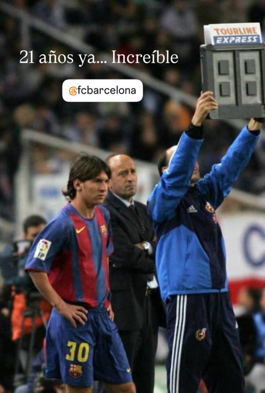 استوری مسی و سالگرد بازی اش برای بارسلونا