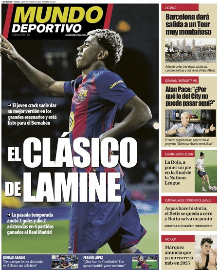 موندو دپورتیوو - 24 اکتبر 2025