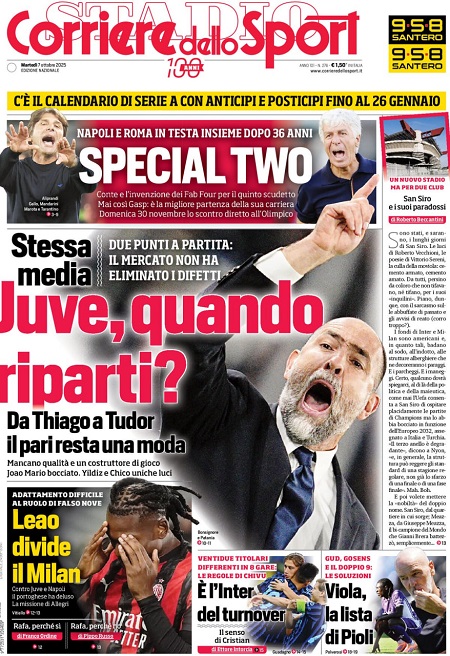 کوریره دلو اسپورت - 7 اکتبر 2025