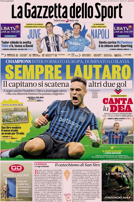 گاتزتا دلو اسپورت - 1 اکتبر 2025