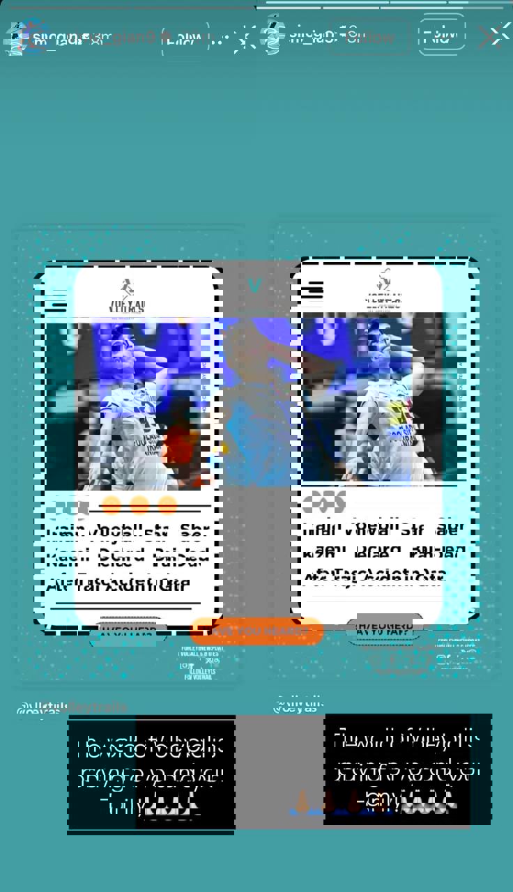 rutm4z4g8 عکس از استوری سیمونه جیانلی از وضعیت صابر کاظمی