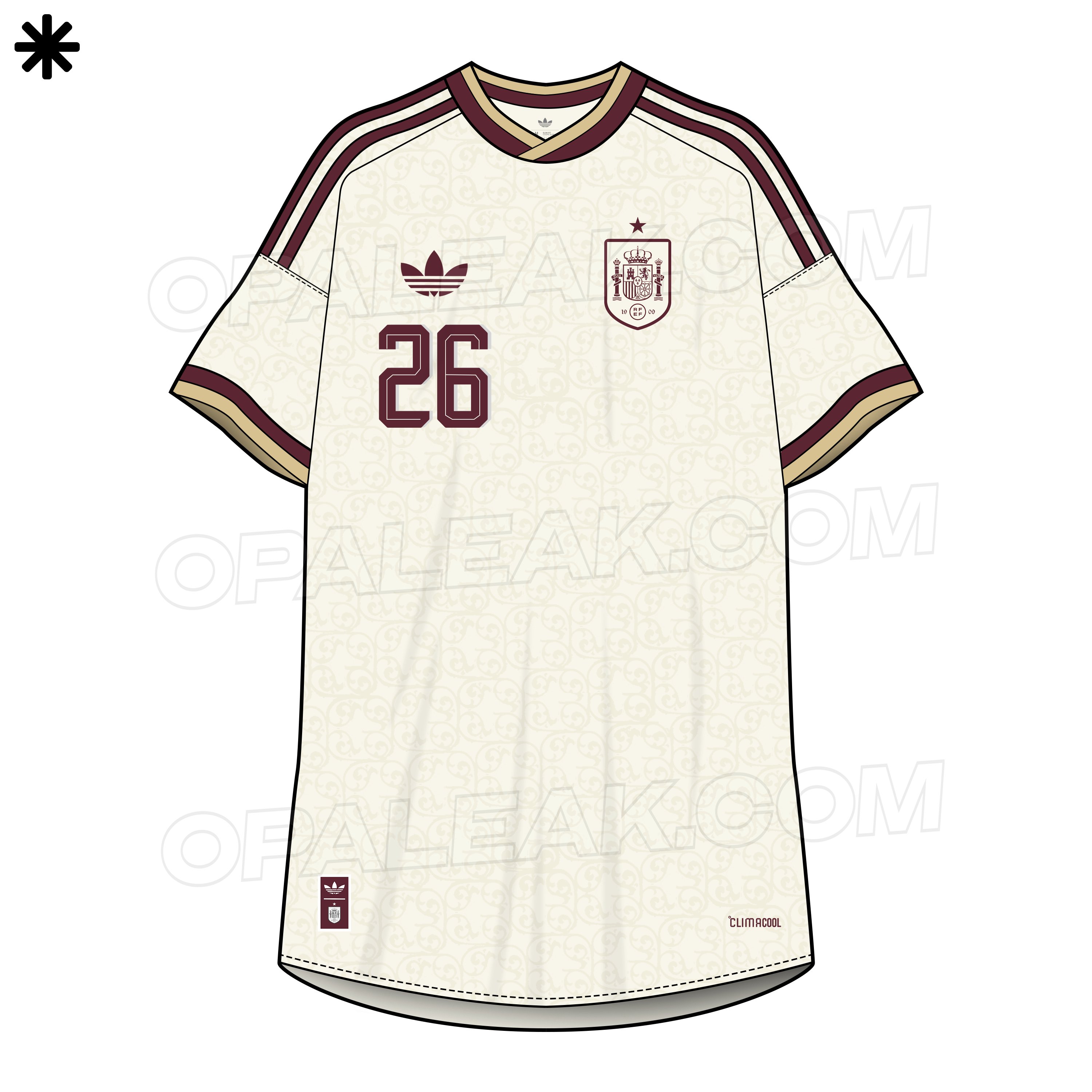 پیراهن دوم تیم ملی اسپانیا در جام جهانی ۲۰۲۶