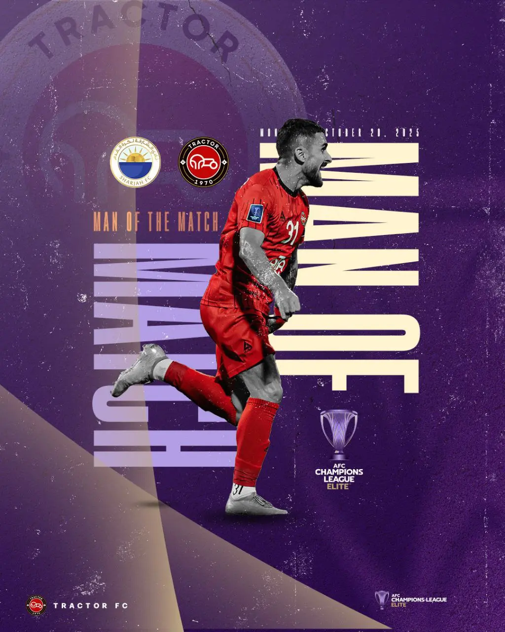 swt1d0lk1 لوشکیا، بهترین بازیکن شارجه - تراکتور