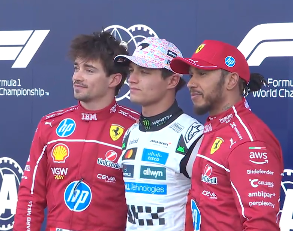 سه راننده‌ی برتر تعیین خط گرندپری مکزیک