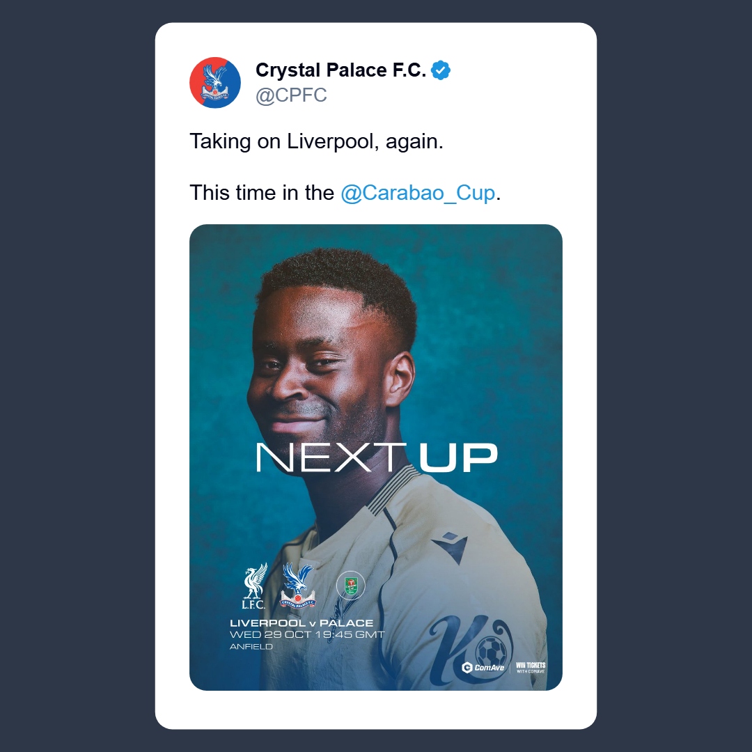 tweet-1982814850280485357 توئیت اکانت کریستال پالاس در واکنش به لیورپول