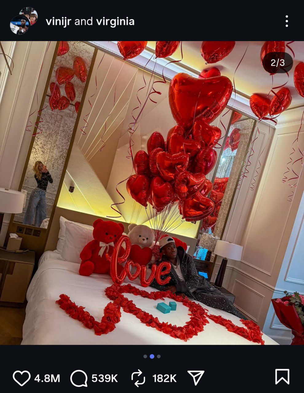 وینیسیوس جونیور و پارتنرش در موناکو