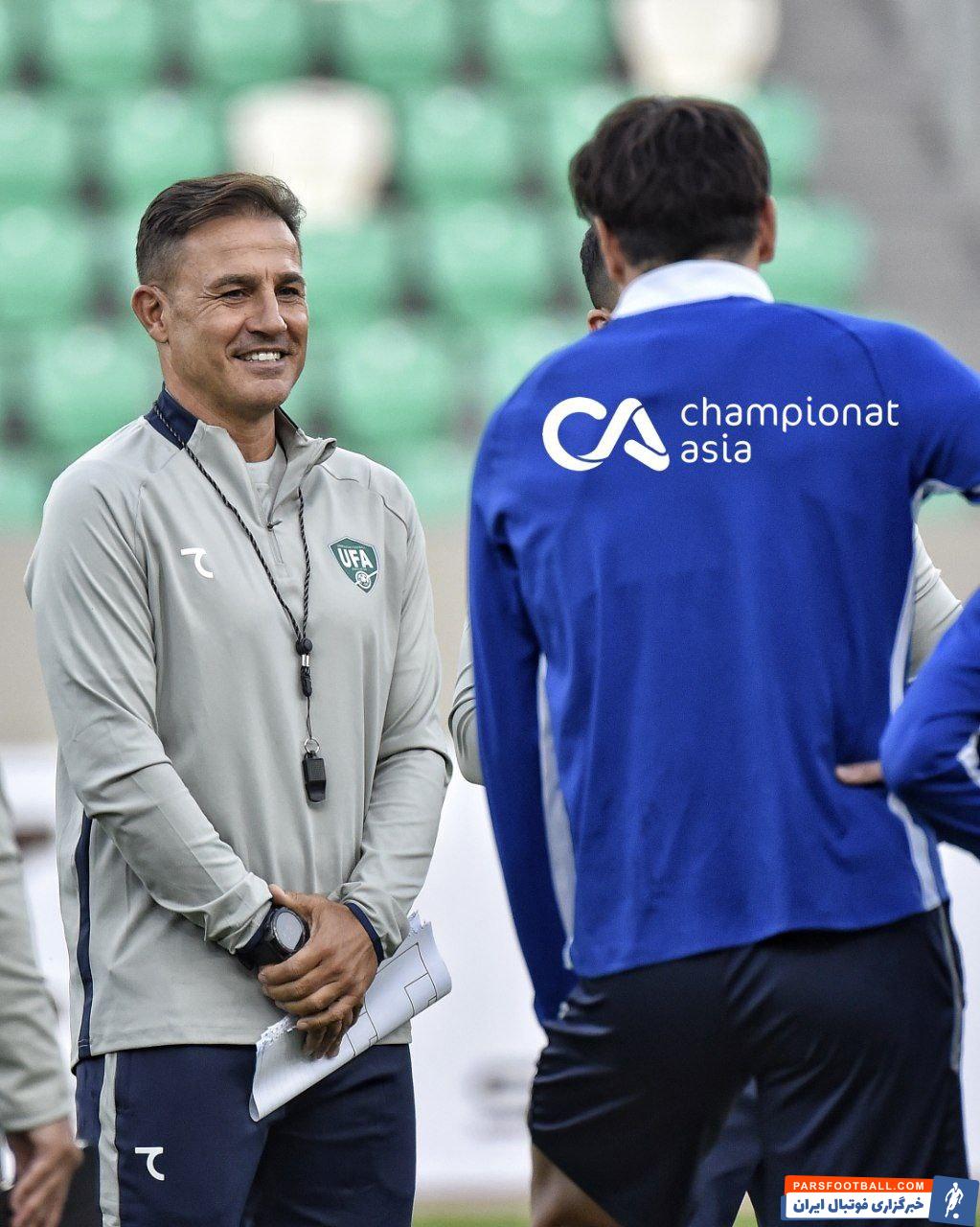 اولین تمرین اوستون اورونوف، هافبک پرسپولیس در تیم ملی ازبکستان زیر نظر کاناوارو 