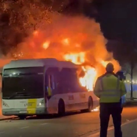20251107_111549 آتش سوزی وحشتناک اتوبوس حامل هواداران بارسلونا در بلژیک
