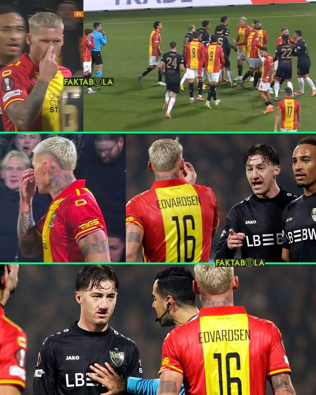 بازیکن سوئدی با حرکتی زشت آنجلو اشتیلر را مسخره کرد