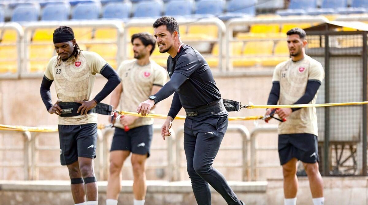 پرسپولیس در مسیر آمادگی ؛ تمرینات بدنسازی و طناب‌کشی امروز اعضای تیم