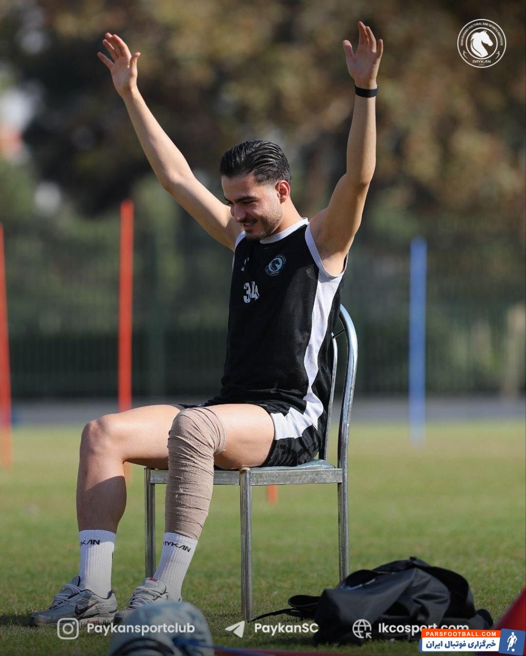 کسری طاهری مهاجم تیم ملی پس از عمل جراحی به تمرینات تیمش بازگشت